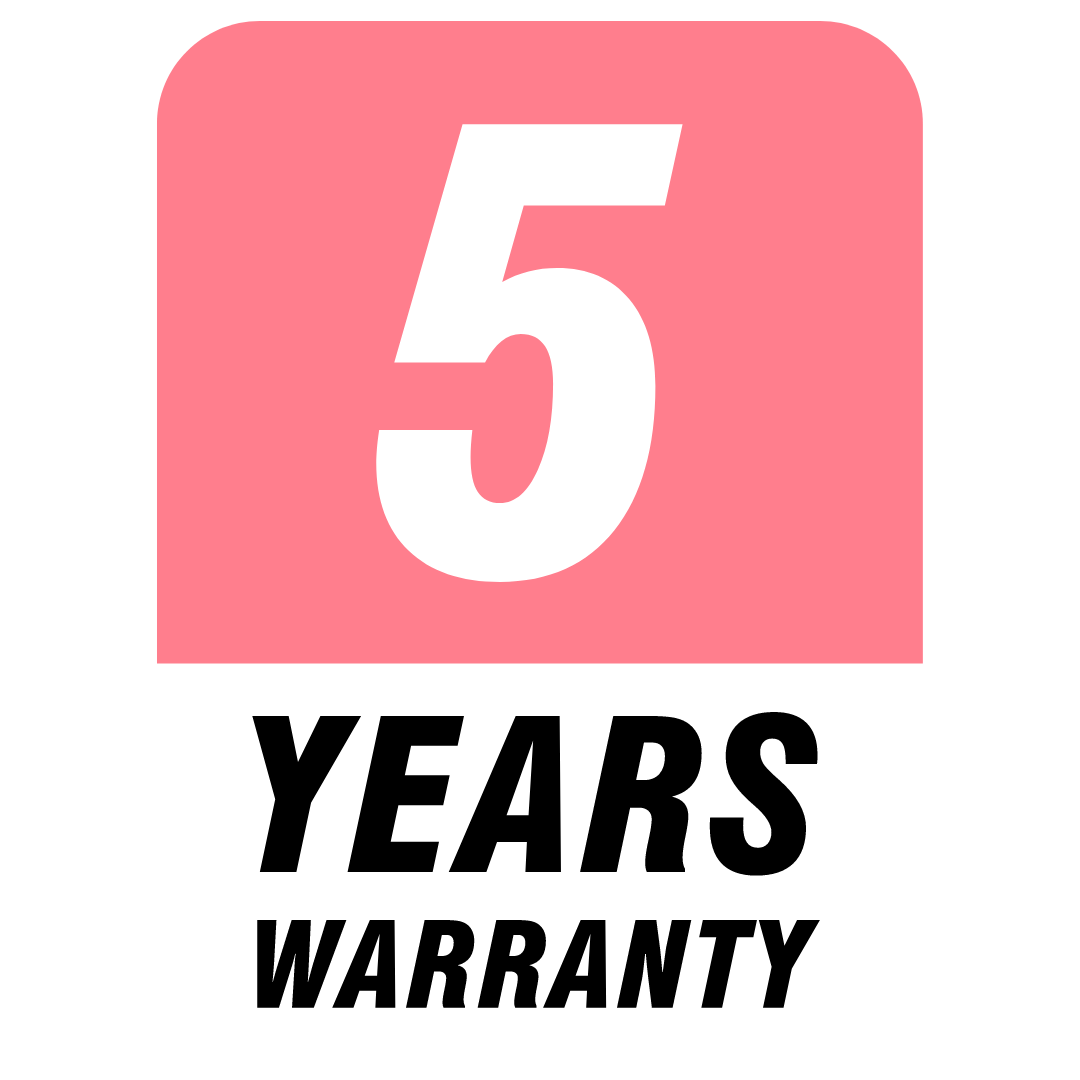 5 Year Product Warranty